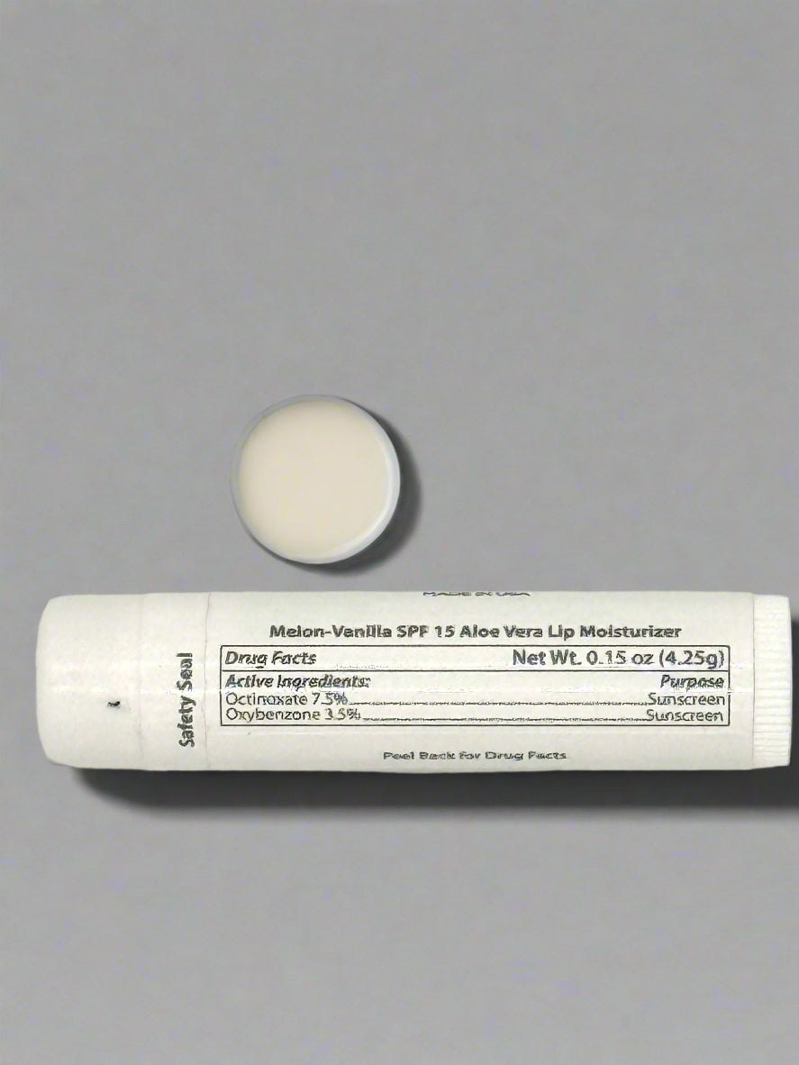 Melon-Vanilla SPF 15 Aloe Vera Lip Balm