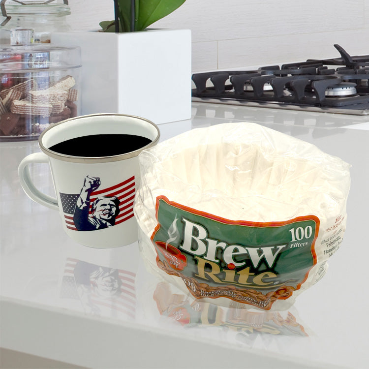 Brew Rite Basket Coffee Filters - 100 Count