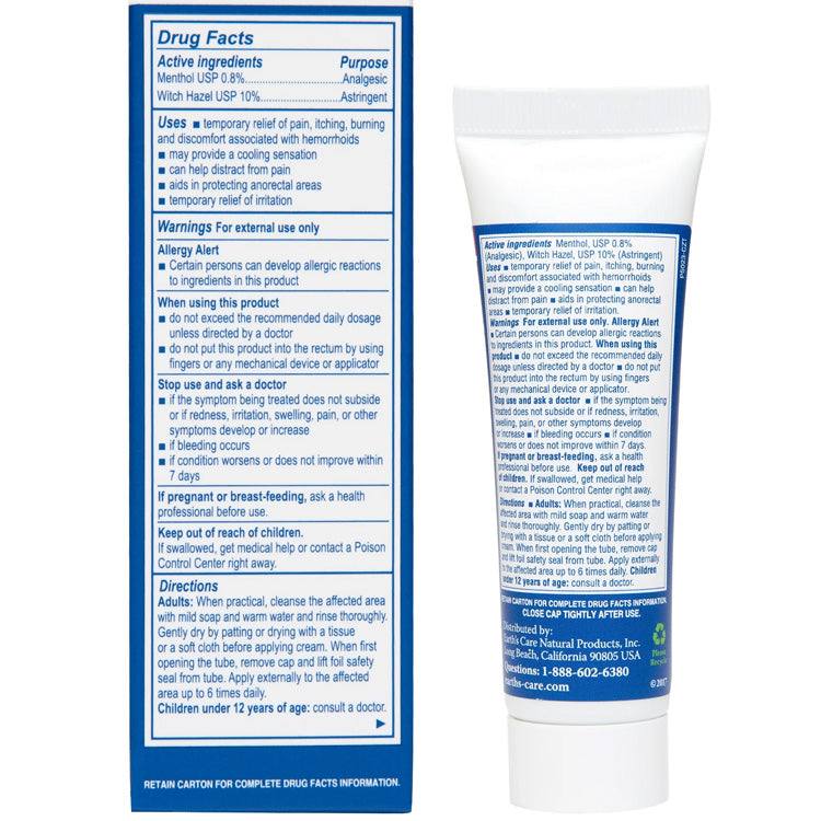 1 oz Earth's Care Hemorrhoid Treatment Cream