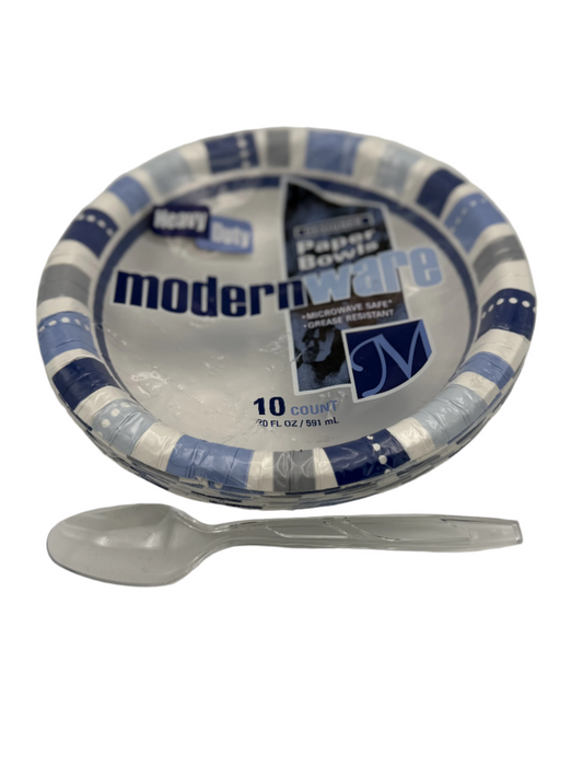 20 oz Designer Paper Bowls (10 count)