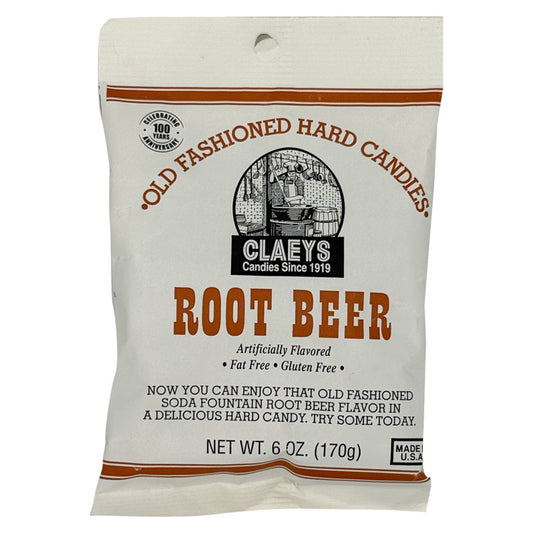 Claeys Old Fashioned Root Beer Hard Candy - 6 oz Bag