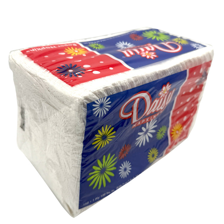 Daisy Table Napkins - 1 Ply, 10x13" (150 Count)