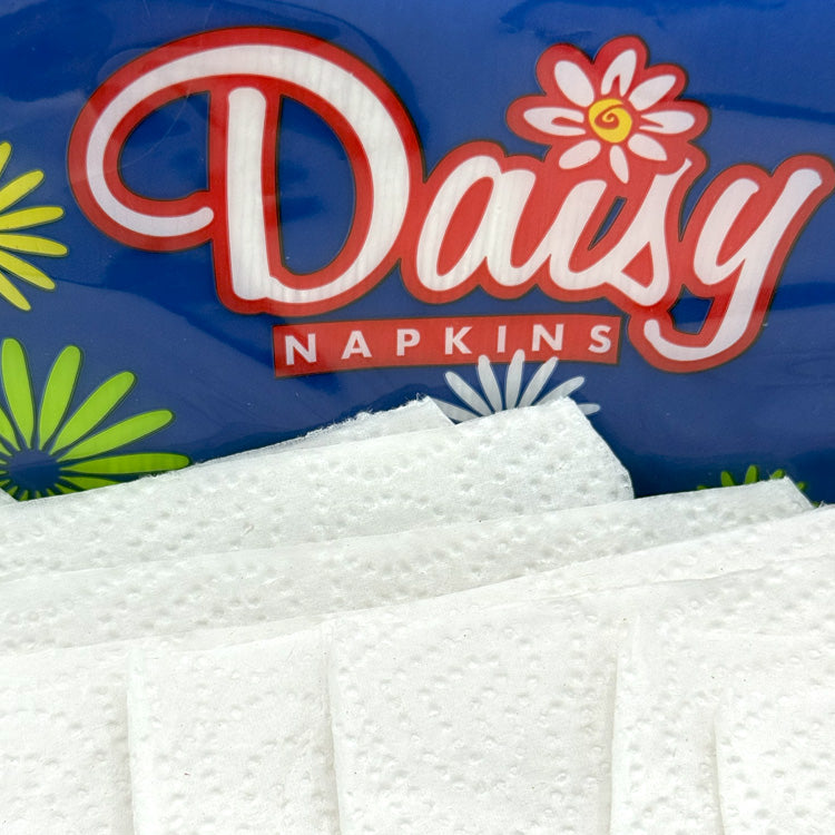 Daisy Table Napkins - 1 Ply, 10x13" (150 Count)