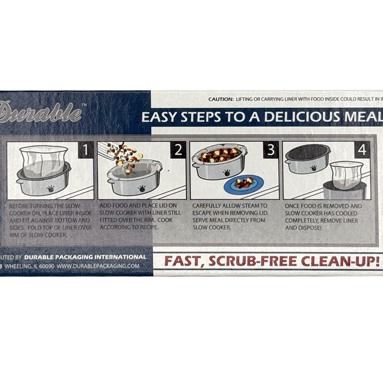 Durable Slow Cooker Liners - 21" x 13" (2 Count)