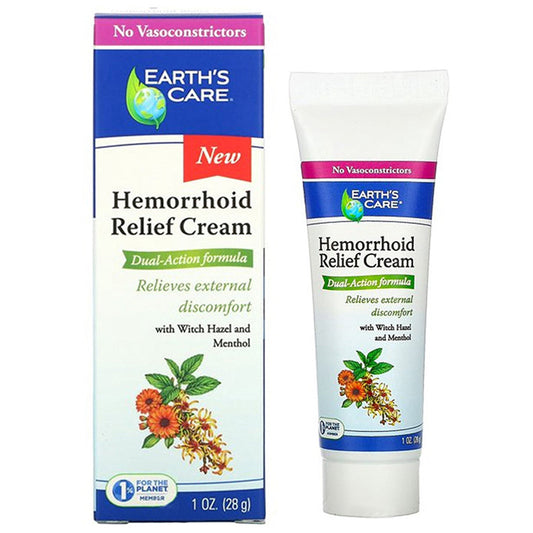 1 oz Earth's Care Hemorrhoid Treatment Cream