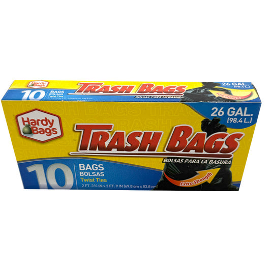 26 Gallon Trash Bags - 10 Count