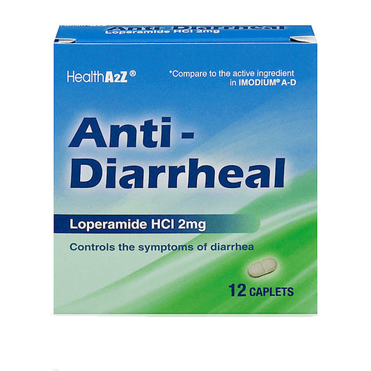 A2Z Anti-Diarrheal Loperamide (12 Caplets)