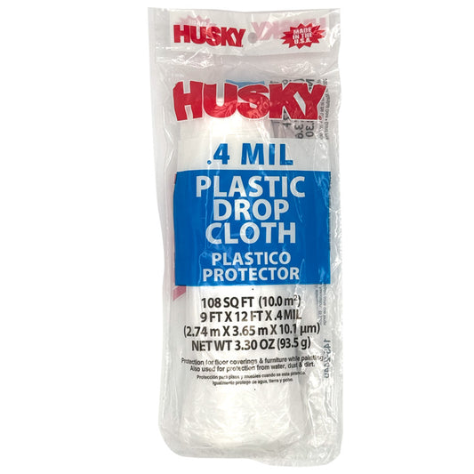 Husky Drop Cloth - 0.4 Mil - 9' x 12'