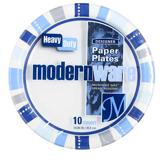 10.06" Designer Paper Plates (10 count)