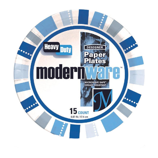 6.87" Designer Paper Plates (15 count)
