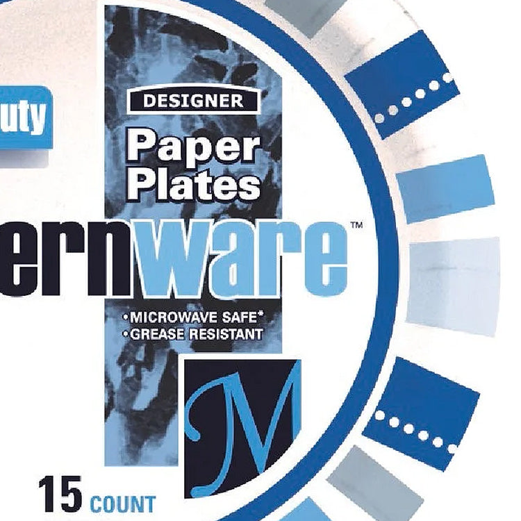 6.87" Designer Paper Plates (15 count)