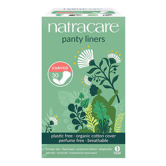 30ct Natracare Panty Liner Curved