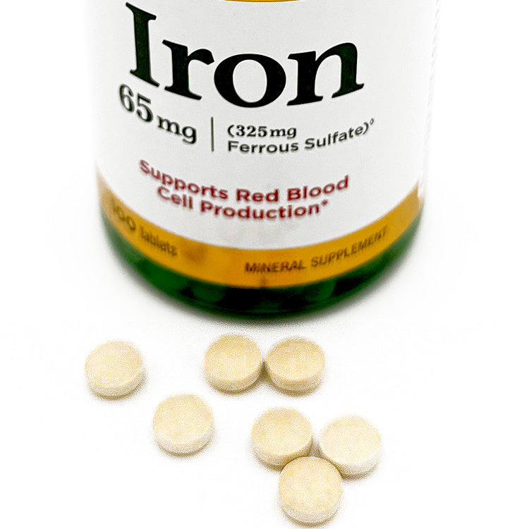100ct Natures Bounty Iron 65 MG (325 Ferrous Sulfate) Tablets