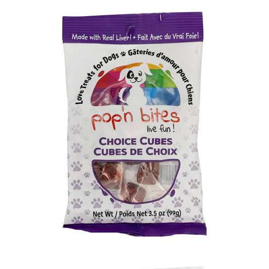 Pop'n Bites Choice Cubes Dog Treats (3.5 oz)