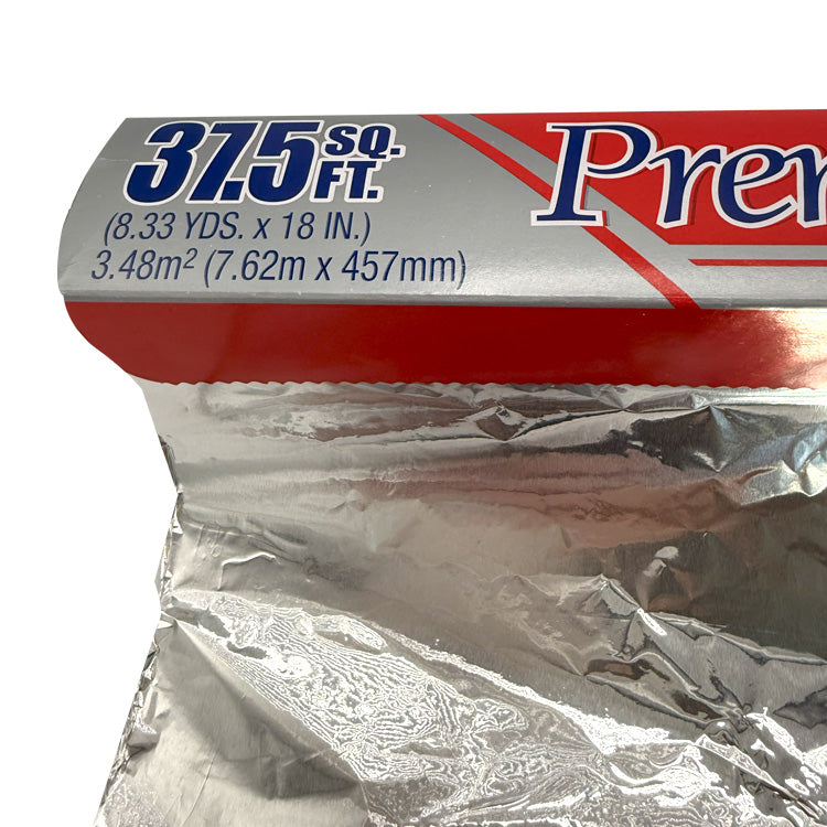 Premier Heavy Duty Aluminum Foil - 18" x 37.5 sq. ft.