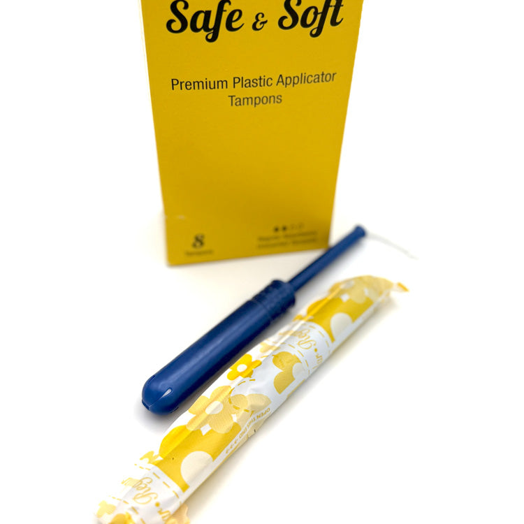 Safe & Soft Regular Tampons - 8 Count